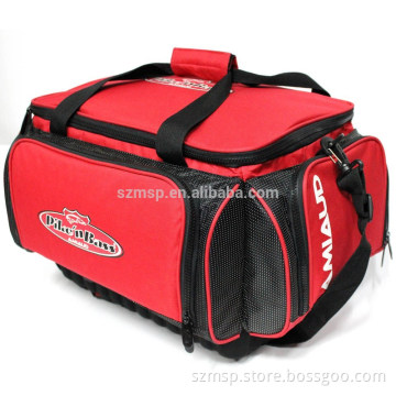 600D polyester high ends fishing carry bag with EVA case on bottom